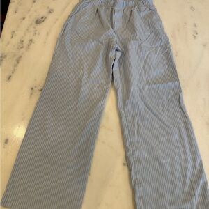 Abercrombie Kids Light Blue Striped Chinos